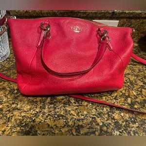 Coach Kelsey Crossbody Purse Raspberry Pink